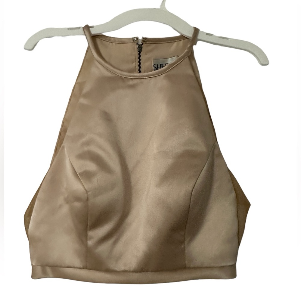 Sherri Hill Zip Up Halter Top